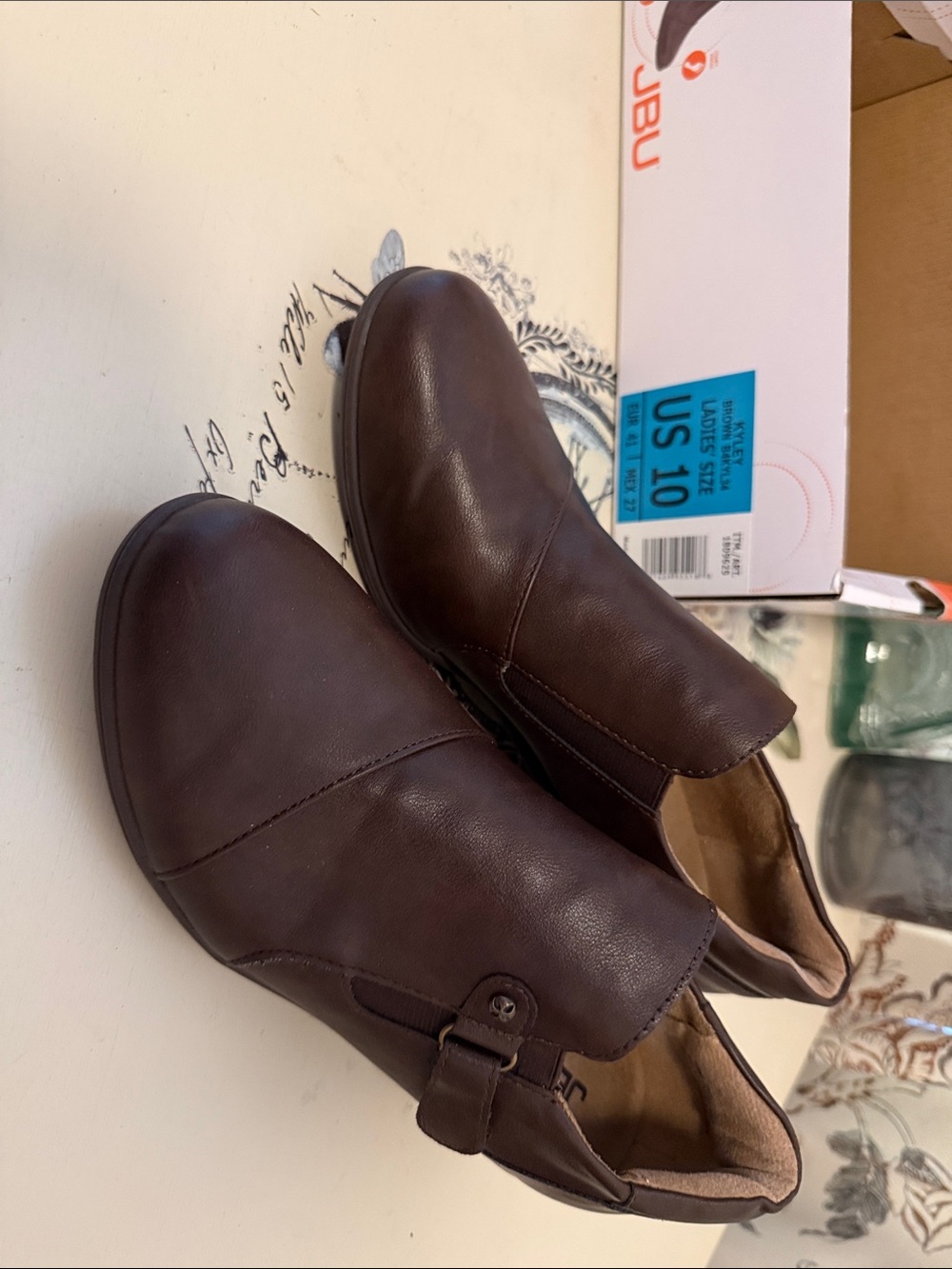 JBU Brown Kyley Ankle Boots - Picture 3 of 5